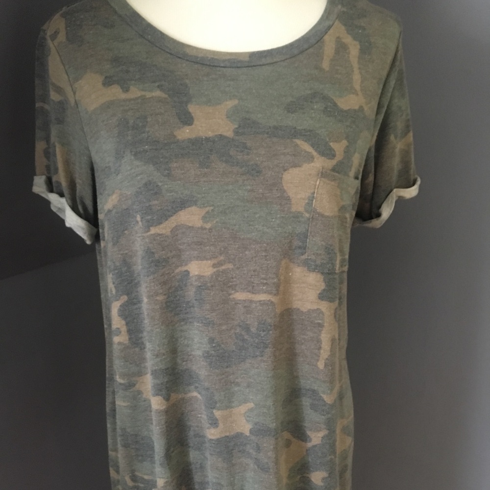 Camo shirt dress